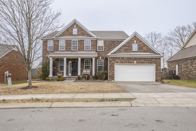 view of front of house featuring a garage