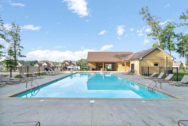 view of pool with a patio