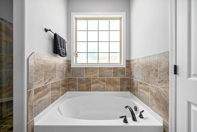 bathroom with a bathing tub