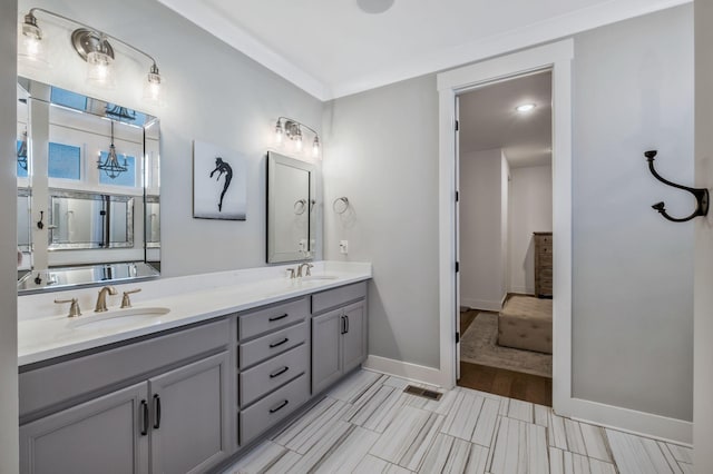 bathroom with vanity