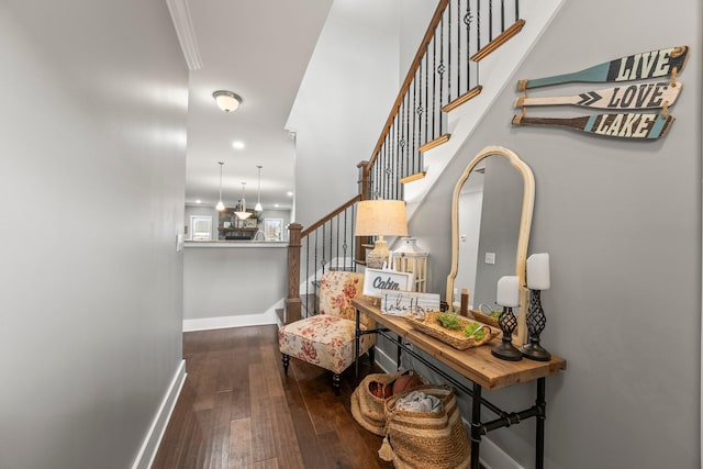 interior space featuring hardwood / wood-style floors