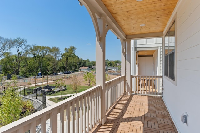 view of balcony