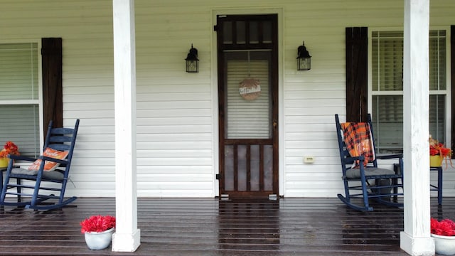 view of wooden terrace