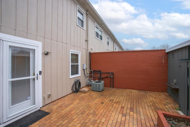 view of patio featuring cooling unit