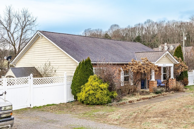 view of side of property