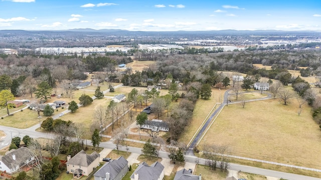 aerial view featuring a mountain view