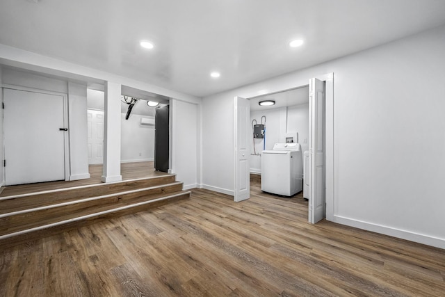 interior space featuring hardwood / wood-style flooring