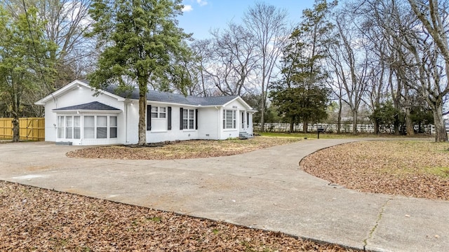 view of ranch-style house