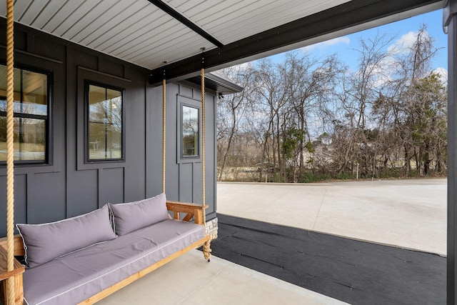 view of patio featuring an outdoor hangout area