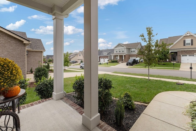 view of patio / terrace featuring covered porch