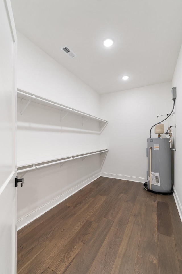 interior space with electric water heater