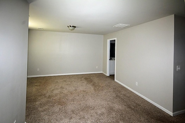 view of carpeted empty room