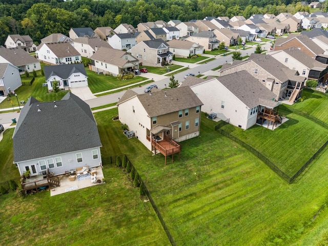 birds eye view of property featuring a residential view