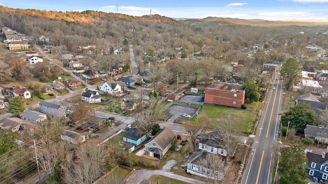 aerial view featuring a mountain view