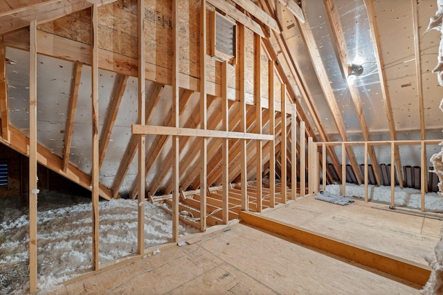 view of attic