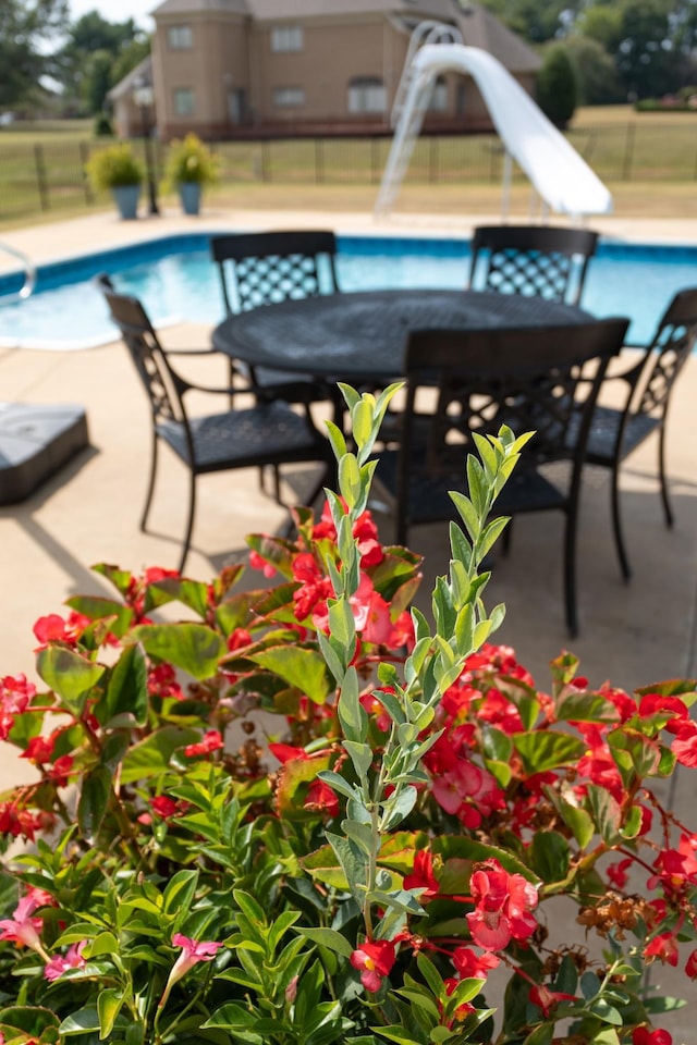 view of pool with a patio area