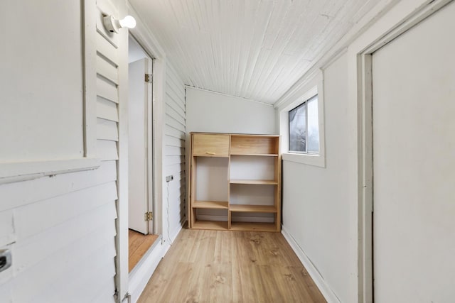 interior space with light wood-type flooring