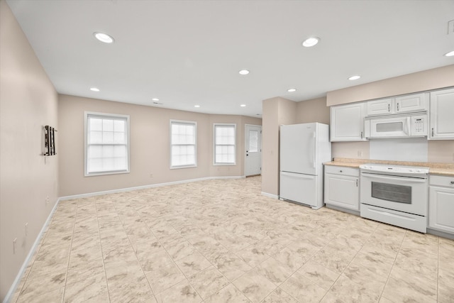 kitchen featuring white appliances