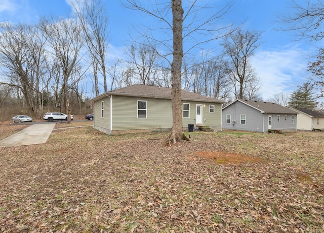 view of rear view of property