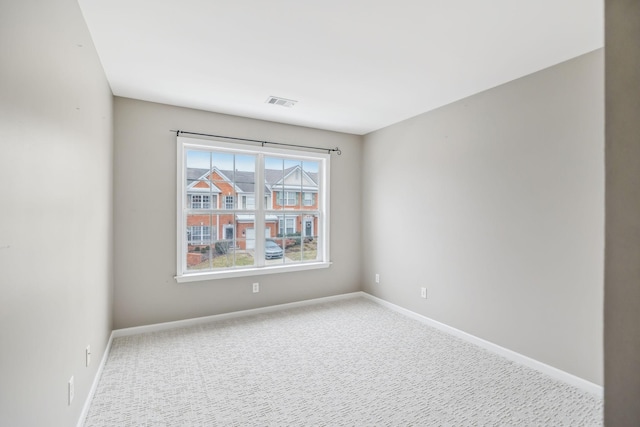 view of carpeted empty room