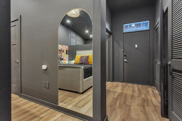 interior space featuring light hardwood / wood-style flooring