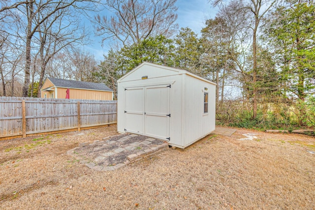 view of outbuilding