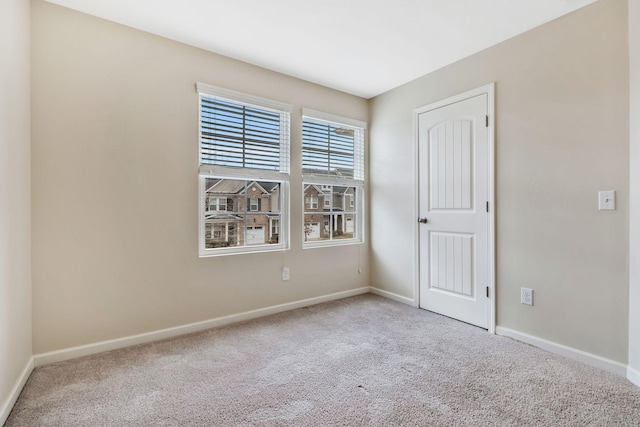 view of carpeted empty room