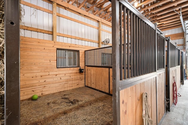 view of horse barn