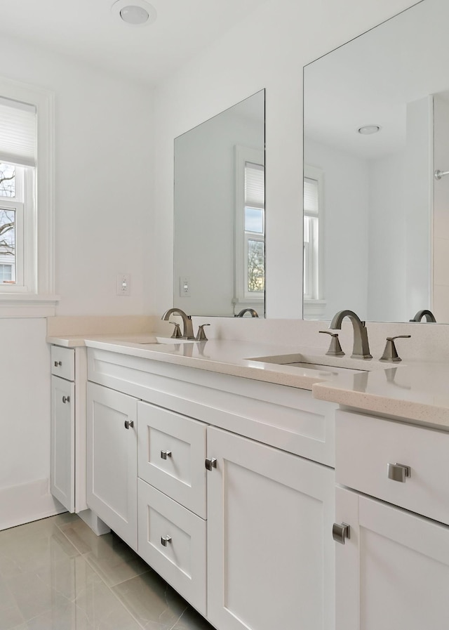 bathroom with vanity