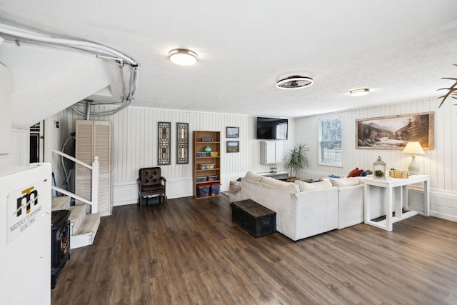 living room featuring hardwood / wood-style floors