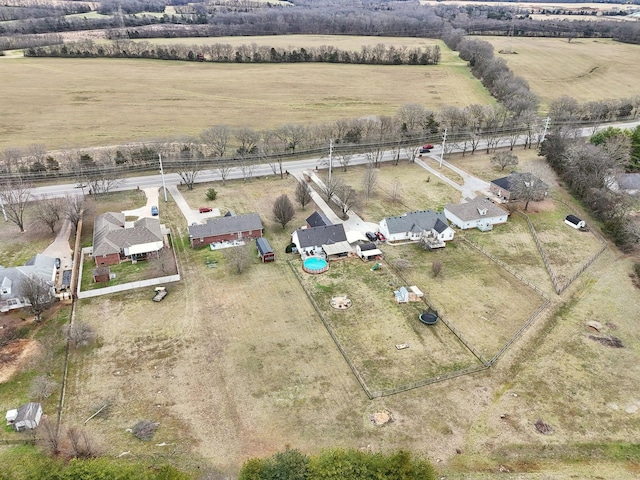 drone / aerial view featuring a rural view