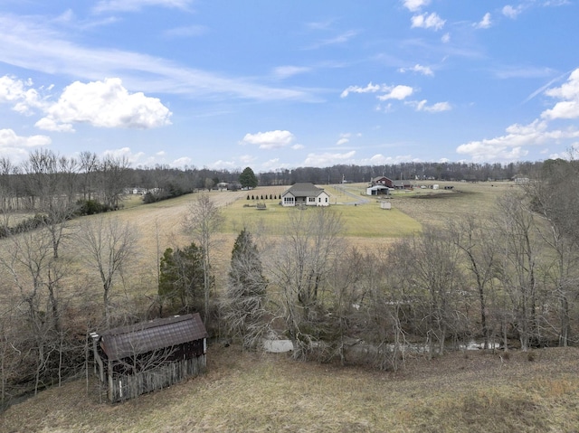 exterior space featuring a rural view