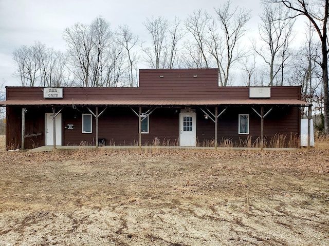 view of horse barn