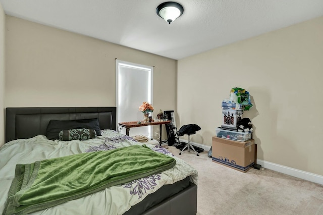 bedroom with carpet floors