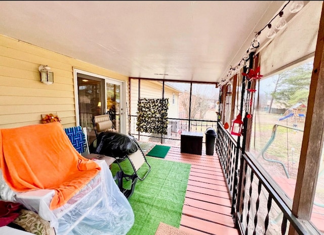 sunroom / solarium with a wealth of natural light