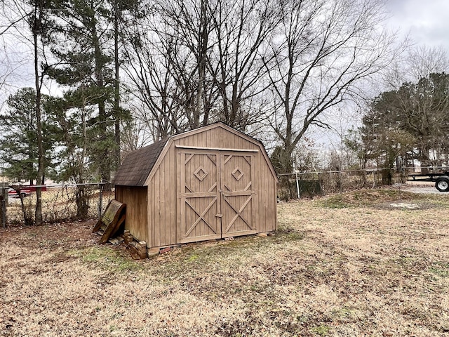 view of outdoor structure