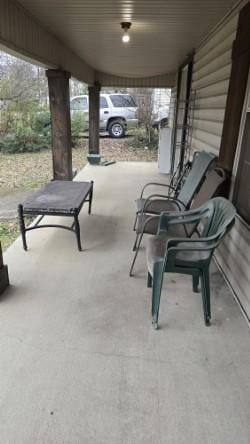 view of patio with a porch