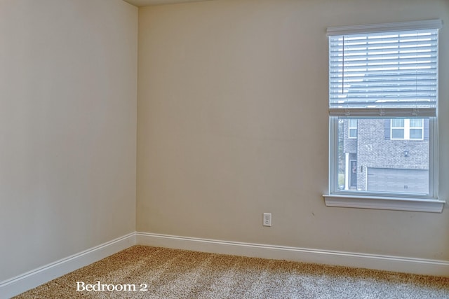 view of carpeted empty room