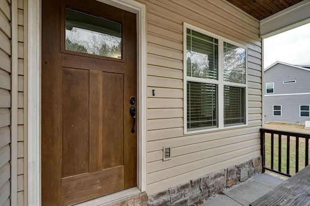 view of entrance to property