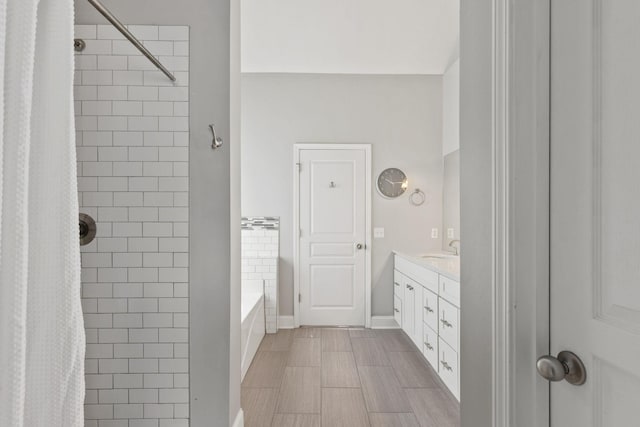 bathroom with vanity