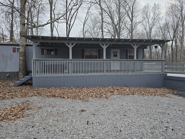 view of rear view of property