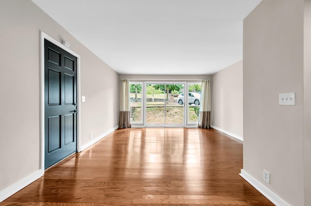 interior space featuring wood-type flooring