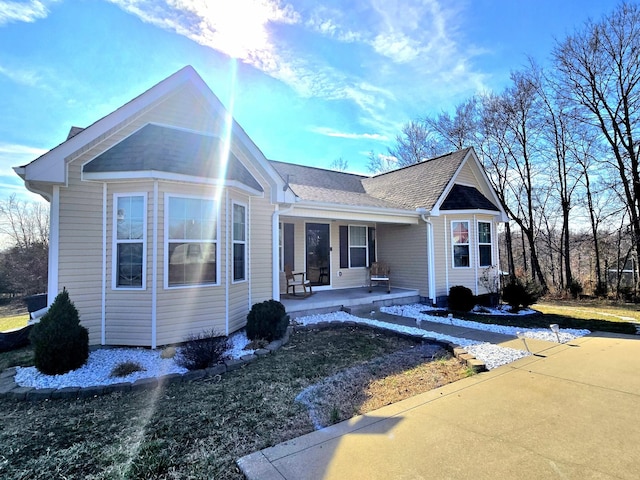 view of front of home featuring a porch