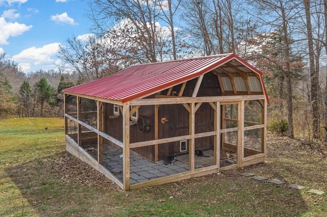 view of poultry coop