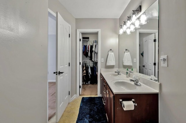 bathroom with vanity