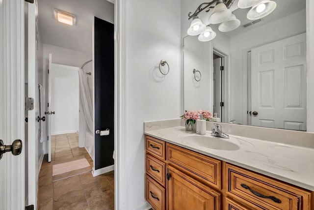 bathroom featuring vanity