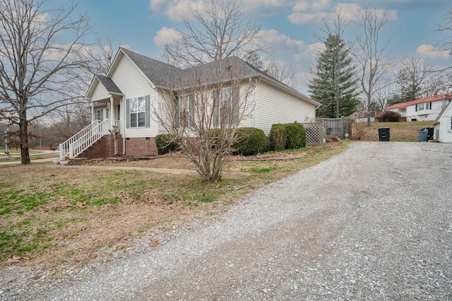 view of side of home