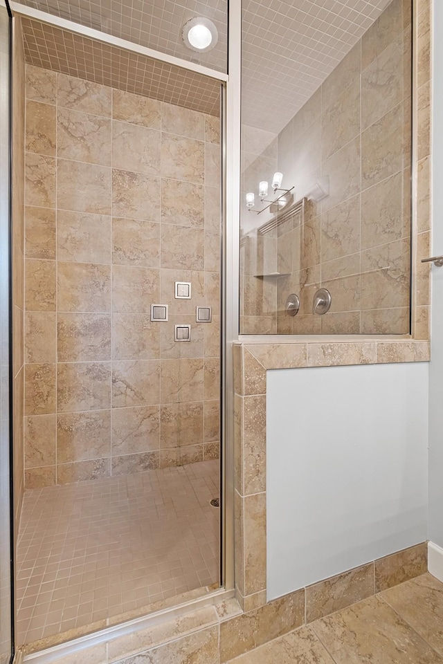 bathroom with an enclosed shower