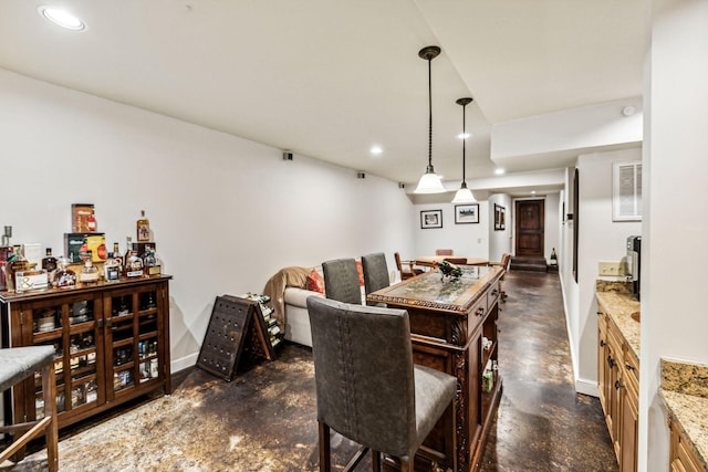 view of dining area