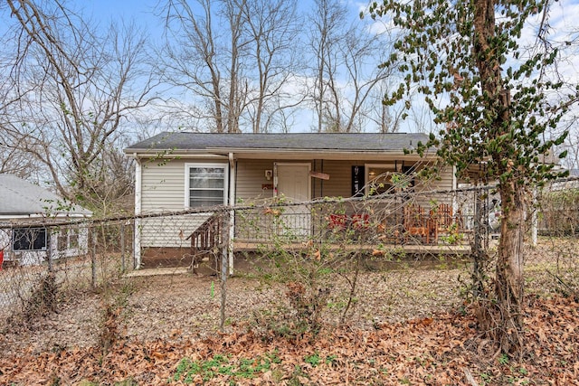 view of front of home